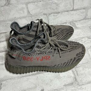 Yeezy Gray and Red Women's Shoes